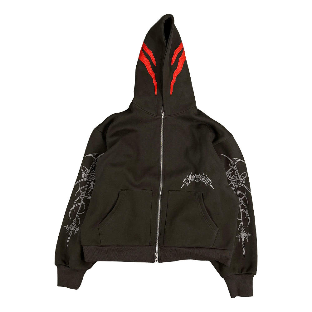 Wrathful Zip-Up (Charcoal)